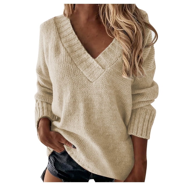 WUANDIXFA Chandails en Tricot Torsadé pour Femmes Décontractés à Imprimé Chandails en Tricot à Enfiler Manches Longues Col Rond Jolis Cœurs Hauts de Chandail Décontractés en Tricot Jaune Pâle,2TG