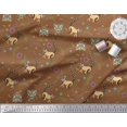 thumbnail image 3 of Soimoi Velvet Fabric Floral & Car Cartoon Fabric Prints by Yard 58 Inch Wide, 3 of 3