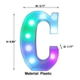 thumbnail image 3 of HOARBOEG Lumières de Lettres Colorées à LED avec Télécommande – Lettres de Bar de Fête avec Décorations Lumineuses pour la Maison - Multicolore, 3 of 7