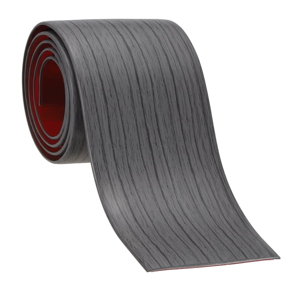Uxcell Self Adhesive Floor Transition Strip 6.6'x 3" Vinyl Dark Gray Grain