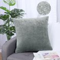 thumbnail image 1 of PiccoCasa Soft Water Repellent Throw Pillow Covers Light Gray 18x18 Inch, 1 of 7