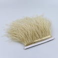 thumbnail image 4 of spellwife 1 Yard Dyed Ostrich Feather Fringe Trim Ribbon Embellishment Cream, 4 of 8