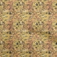 thumbnail image 1 of oneOone Cotton Poplin Light Brown Fabric Ocean Life Craft Projects Decor Fabric Printed By The Yard 42 Inch Wide, 1 of 4