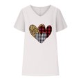 thumbnail image 4 of LSLJS Women V-neck Print T- Mode Confortable Cadeaux Blouses Tops, pour Femmes for Women, 4 of 5