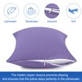thumbnail image 5 of Zippered Pillowcases Covers Egyptian Cotton 2-Pack (20 x 30 Inch, Purple), 5 of 5