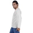 thumbnail image 4 of Atasi Kurta à Manches Longues pour Hommes en Coton Slub Uni à Col Rond Chemise Ethnique-6634, 4 of 7