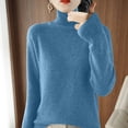 thumbnail image 2 of AherBiu Womens Sweaters Turtleneck Pullover Thick Warm Knitted Winter Long Sleeve Sweater Tops, 2 of 5
