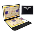 thumbnail image 1 of Basketball Coaches Clipboard Foldable Two-Sided Marker Board with Crisp Court Design 12 in x 9 in; Includes Pen and Digital Magnetic Suction, 1 of 1
