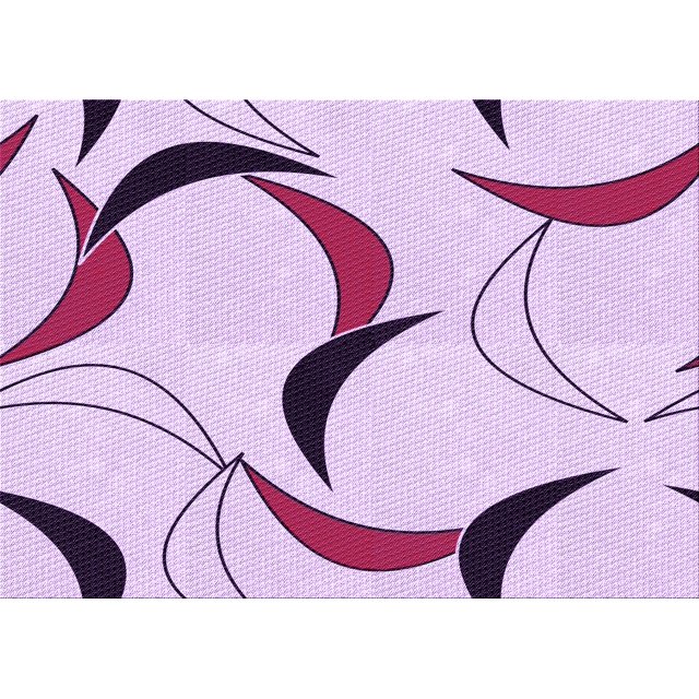 Ahgly Tapis Rectangulaire Lavable en Machine Orchidée Violet, 6 Pieds x 9 Pieds