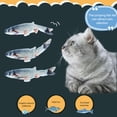 thumbnail image 4 of Labymos Cataire Farci Faux Poisson Simulation Électrique en Peluche Poisson USB Rechargeable Lavable Chat Jouet Interactif, 4 of 8