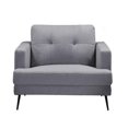 thumbnail image 1 of Topline Home Furnishings Chair Grey Fabric, 1 of 3