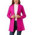 thumbnail image 1 of INSPIRE CHIC Manteau Trench Long pour Femme, Mignon, à Col Rabattu, à Simple Boutonnage, avec Ceinture, 1 of 7