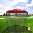 thumbnail image 2 of Exnemel Parasols Net, Umbrella Net Cover Screen, Outdoor Garden Parasol Table Screen Parasol Mosquito Net Cover, 300x230cm (White), 2 of 5
