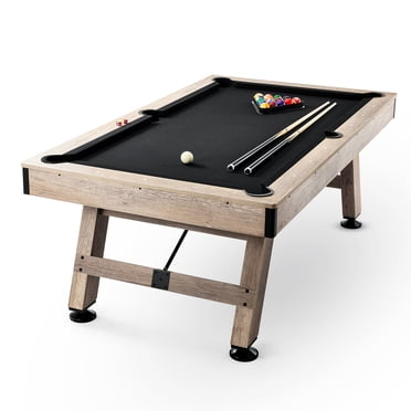 VEVOR Billiards Table, 7 ft Pool Table, Adjust Legs Stable Billiards Table, Pool Table Set Includes Balls, Cues, Chalks and Brush