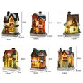 thumbnail image 3 of Christmas Resin Light House Christmas Decorations LED Christmas Resin Light House Christmas Decorations Resin Christmas Scene Village House Town For Christmas Gifts, 3 of 4