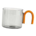 thumbnail image 3 of simhoa milk Tea Cup with Handle Heat Resistance for Office Flower Tea Cereal Gray, 3 of 5