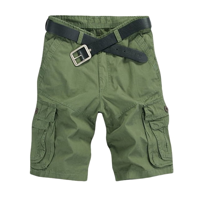 Birdeem Shorts Cargo Courts Décontractés pour Hommes Mode Unie Poches Zippées