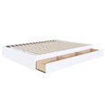 thumbnail image 1 of Nexera 3 Drawer King Storage Bed Frame, White, 1 of 6