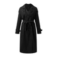 thumbnail image 5 of Kcodviy Manteau Léger Décontracté Mi-Long pour Femme Manteau Trench Polyvalent Décontracté Veste Tailleur Décontractée Femme Veste Zippée Décontractée pour Femme Veste Décontractée Chaude Femme Veste d'Extérieur Décontractée Femme, 5 of 5