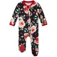 thumbnail image 3 of LSLJS Pyjama Grenouillère à Fermeture Éclair à Pieds pour Bébés Garçons Filles, Imprimé Floral, Combinaison, Pyjamas pour Enfants, 3 of 7