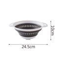 thumbnail image 2 of JUNWELL Clearance!  Dinnerware Sets Collapsible Colander Strainer With Plastic Handles Foldable Storage Basket Dish Set Blue, 2 of 2