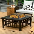 thumbnail image 3 of Gymax Foyer Extérieur Carré 3 en 1 de 32 Pieds' avec Gril BBQ, Housse de Pluie pour le Camping, 3 of 10