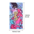 thumbnail image 3 of TopLLC Microfiber Beach Towel Super Lightweight Colorful Bath Towel Sandproof Beach Blanket Multi-Purpose Towel For Travel Swimming Pool 28x60 Inch A Beach, 3 of 5