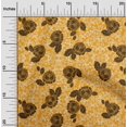 thumbnail image 1 of oneOone Tissu en Coton Flex Feuilles & Roses Décor Floral Tissu Imprimé BTY 40 Pouces de Large, 1 of 4