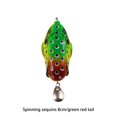 thumbnail image 3 of Fish Lure Artificial Bait 8cm Fine Professional Smooth Workmanship Compact Size Smooth No Burrs Exquisite Sweet Gift Rotating Wobbler Lures Green-red, 3 of 7