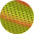 thumbnail image 1 of Ahgly Company Tapis Rond Lavable en Machine Intérieur Transitionnel Bisque Foncé Marron, 3 Pieds Rond, 1 of 7