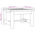 thumbnail image 4 of vidaXL Table Basse 45x45x30 cm Bois Massif Teck, 4 of 4