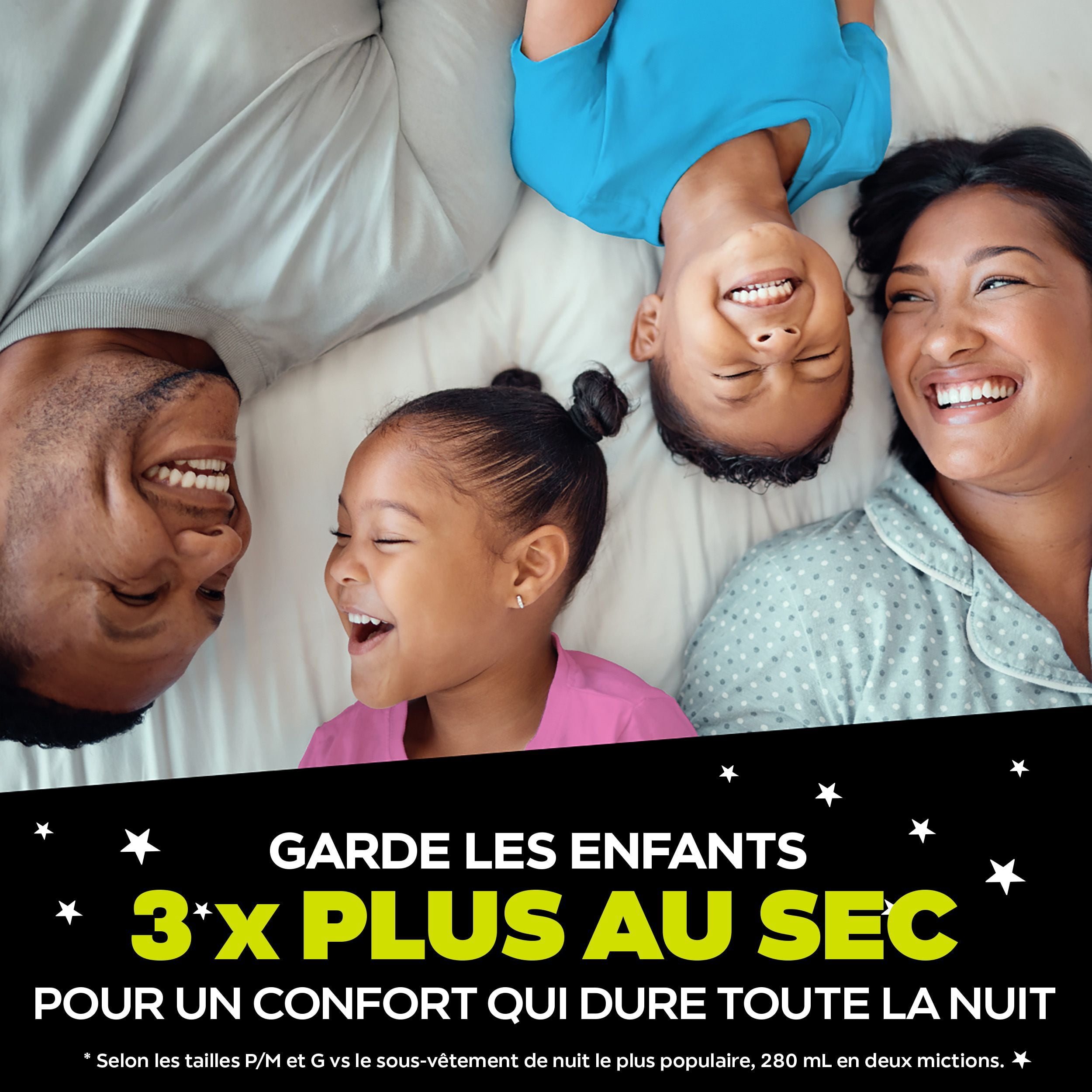 Sous-vêtements de nuit pour l’énurésie Ninjamas pour filles, taille P/M (17 à [38 à 70 lb])