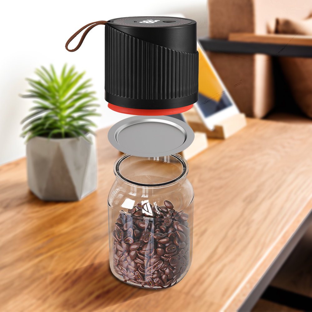 2-in-1 Electric Mason Jar Vacuum Sealer Kit – Type-C Charging, Assorted Lids, Nesco