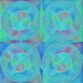 thumbnail image 1 of Ahgly Company Machine Washable Indoor Square Transitional Blue Ivy Blue Area Rugs, 6' Square, 1 of 7