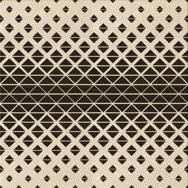 Ahgly Company Machine Washable Indoor Square Transitional Chocolate Brown Area Rugs, 5' Square