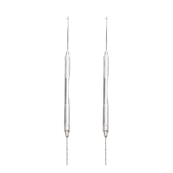 Baohd Ensemble d'Outils d'Épissage 2pcs Rigs Rotatifs Crochets de Forage Outils Aiguille Alliage d'Aluminium Accessoires Multi-Usages Argent