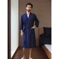 thumbnail image 1 of Men's Breathable Cool Feeling Bathrobe And Clubwear For Spring/Summer, 3/4 Sleeves, 1 of 4