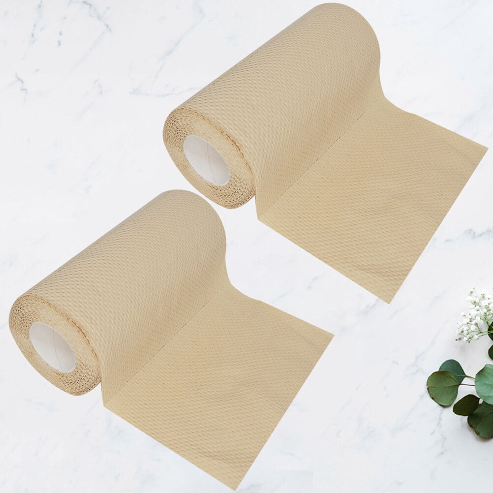 Mobutofu 2Set Oil Paper Towels Pulp Water Absorbing Kitchen Towel Tissue for Hotel Use