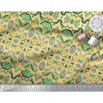 thumbnail image 2 of Soimoi Polyester Crepe Fabric Moroccan Damask Decorative Printed Craft Fabric by The Yard 52 Inch Wide, 2 of 2