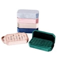 thumbnail image 4 of Rings Display Holder with Lid Container Velvet for Holder Jewelry Multiple Velvet Jewelry Holder Jewelry Display Tray Rings option 6, 4 of 9