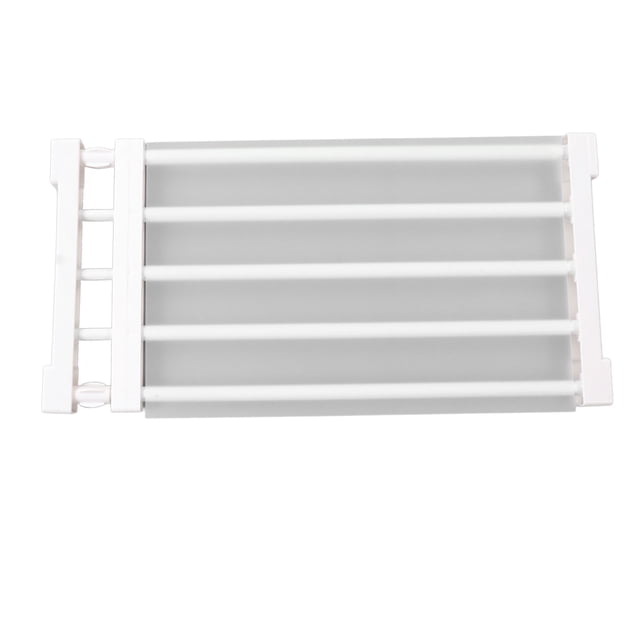 Shelf Dividers,PP Steel Tube Closet Tension Shelf Expandable Nail Free Wardrobe Cupboard Divider Storage Rack