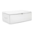 thumbnail image 1 of Graflsoa Foldable Translucent Storage Box for Clothes, Toys, and Bedding - Waterproof, Stackable, and Space-Saving Design (White, 36L/52x35x19cm), 1 of 6