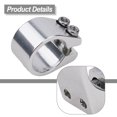 thumbnail image 2 of Bicycle Components Seatpost Clamp Double Layer Double Bolt Replacement Accessories Seatpost 31 8mm For Bike Scooter silver, 2 of 9