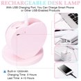 thumbnail image 5 of LED Girls Desk Lamp, Eye Friendly Table Lamp with Pen Holder, Rechargeable USB Port, 2 Color Temperatures for Teenage Students, 5 of 5