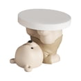 thumbnail image 2 of veasfak Bear Statue Side Table End Table Coffee Table Sofa Corner Table for Bedroom Home Brown, 2 of 9
