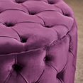 thumbnail image 4 of Ottoman Zina en Faux Velours Violet, 4 of 5