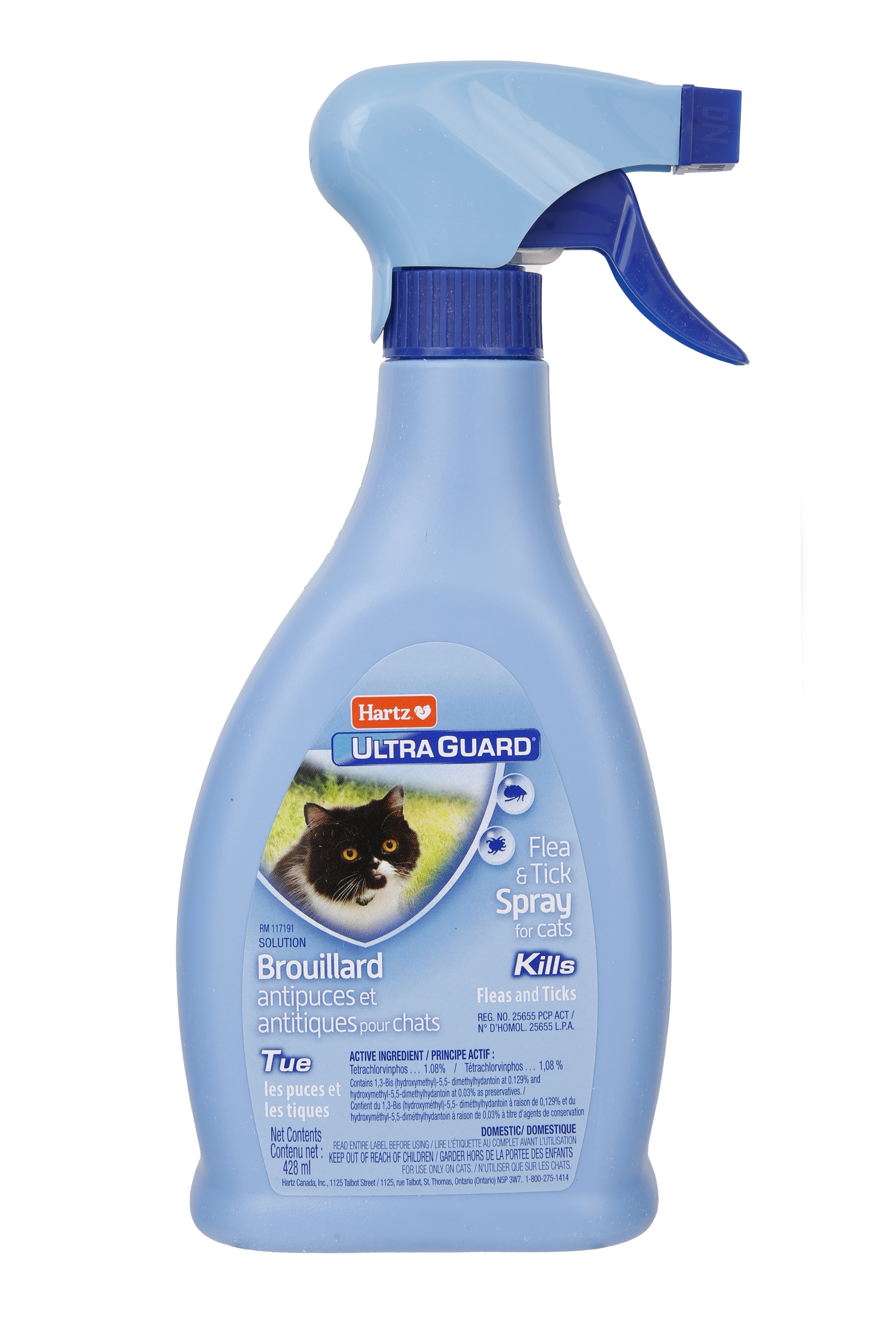 Hartz Ultra Guard Brouillard Antipuces et Antitiques pour Chats, 428ml