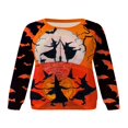 thumbnail image 2 of Women Halloween Sweatshirt Cartoon Long Sleeve Crew Neck Festive Costume, 2 of 6