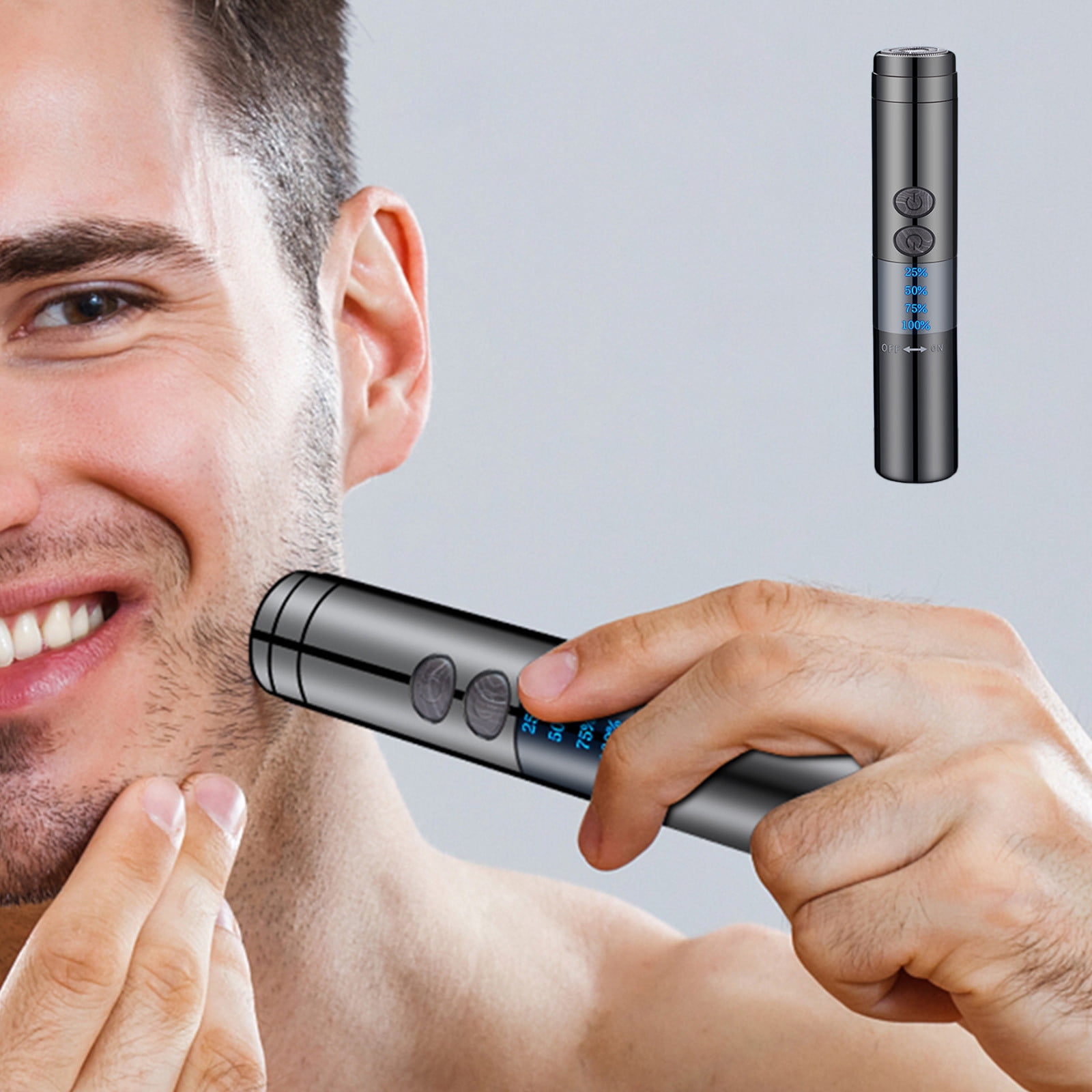 Electric Razor for Men,Men's Electric Shaver Portable With Rechargeable Lighter Shaver Travel Gift Box ForMen Father's Day Gift