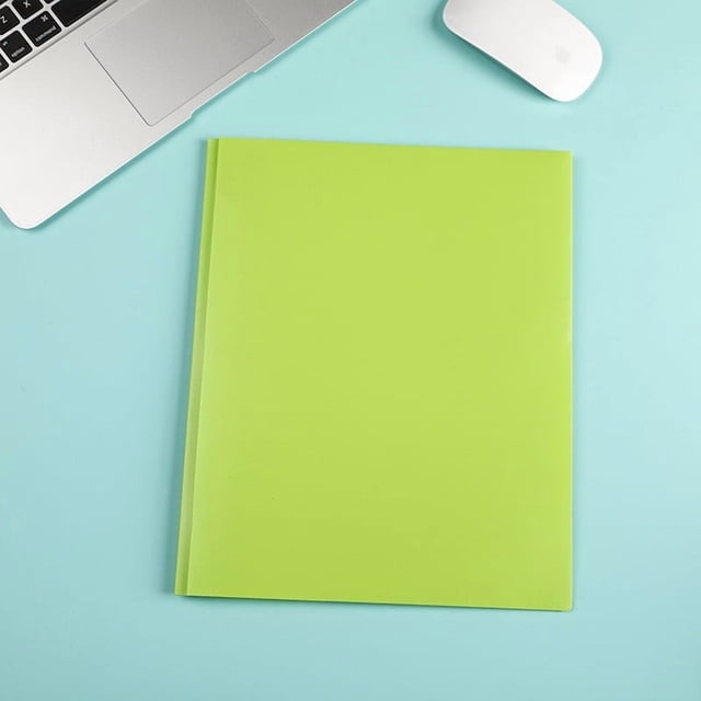 Folders with Pockets Plastic Folder with Pocket, Heavy-Duty Pocket Folder, Letter Sized File Folder, Office, School